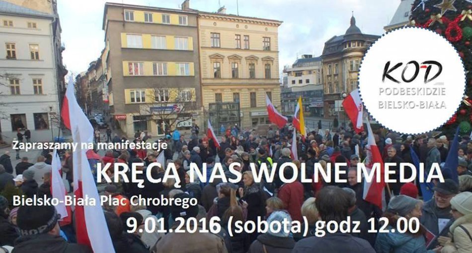 Manifestacja w obronie mediów
