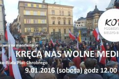 Manifestacja w obronie mediów