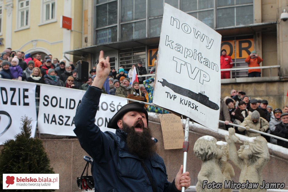 Protest w obronie mediów