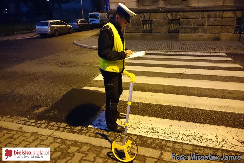 Potrącenie cudzoziemca na przejściu - foto