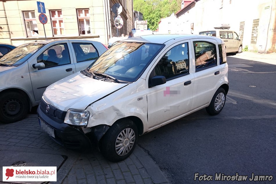 Kolizja podczas nauki jazdy - foto