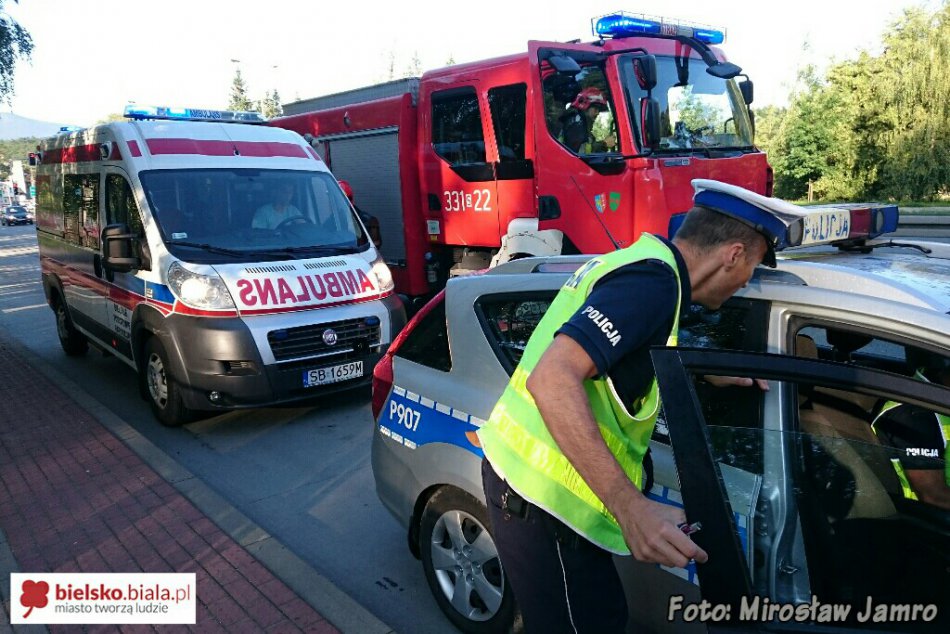 Nie zdążył zahamować - foto