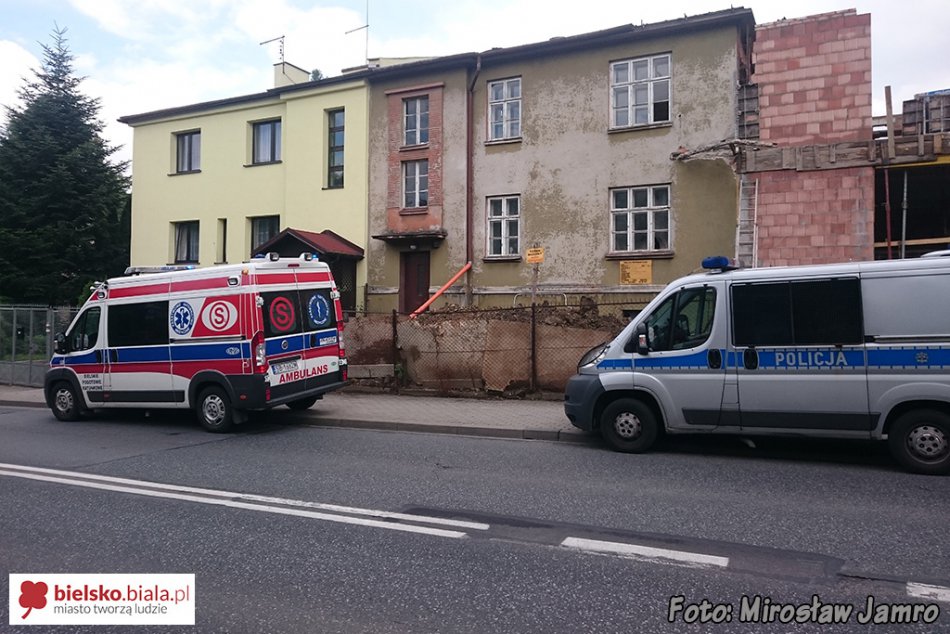 Wypadek na budowie - foto
