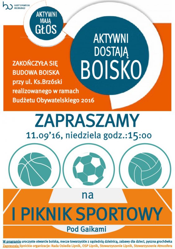 Napoje i grochówka dla mieszkańców
