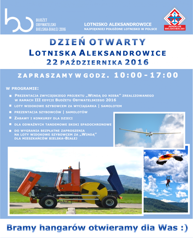 Dzień otwartych hangarów na lotnisku