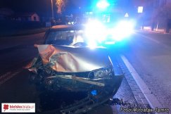 Czołowe zderzenie na Bestwińskiej - foto