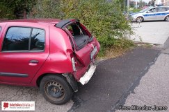 Skosił znaki na wysepce - foto