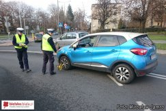 Nie zauważył rowerzysty - foto