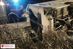 Wypadek autobusu z turystami
