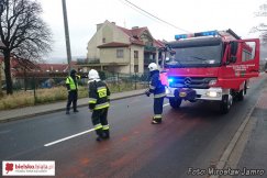 Oleista ślizgawka na drogach - foto
