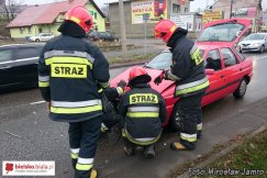 Nie zdążył zahamować - foto