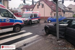 Wjechała na czerwonym - foto
