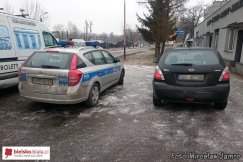 Najechała na radiowóz - foto