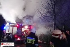 Nocny pożar pod napięciem - foto