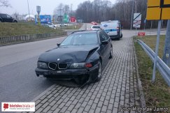 Zderzenie obok parkingu Tesco - foto