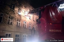 Pożar w budynku przy Paderewskiego - foto