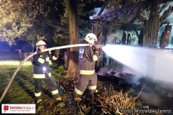 Pożar pod linią średniego napięcia - foto