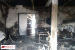 Spłonął warsztat samochodowy - foto