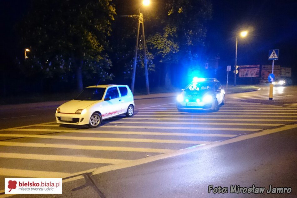 Potrącenie pieszego na przejściu - foto