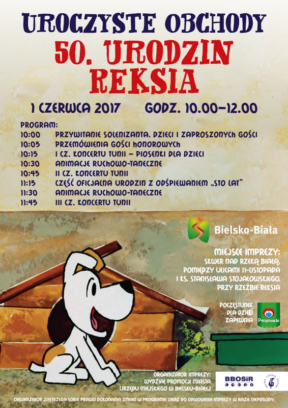 Wielkie przyjęcie na placu Reksia