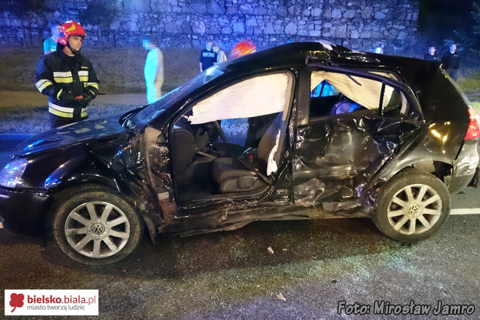 Poważny wypadek na Warszawskiej - foto