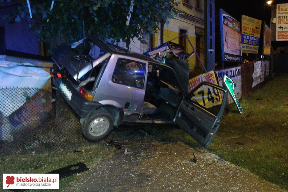 Nie zauważył ronda - foto