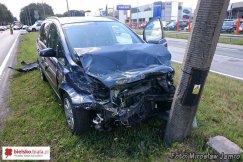 Zderzenie aut na Warszawskiej - foto