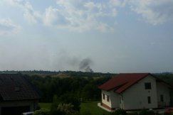 Pożar śmieci na terenie ZGO - foto