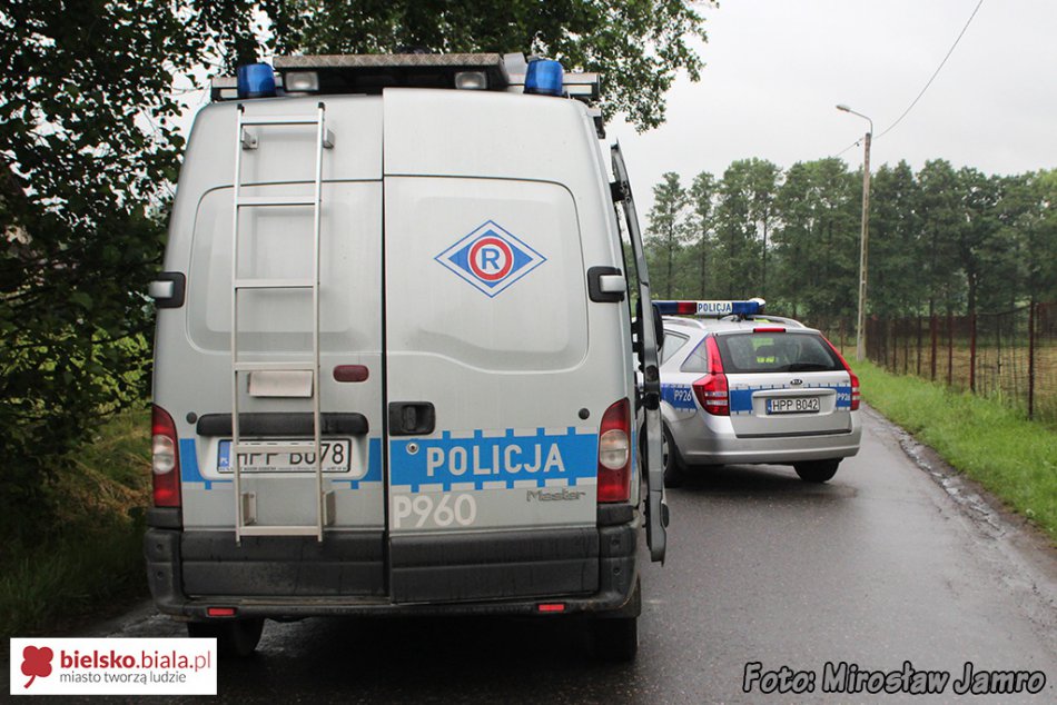 Policyjny pościg za motocyklem bmw