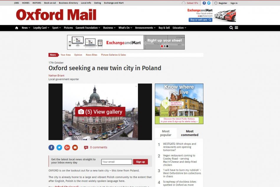 Oxford, nowy bliźniak Bielska-Białej?