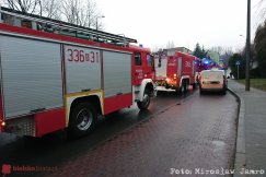 Wyciek gazu w bloku przy ul. Lenartowicza  - foto