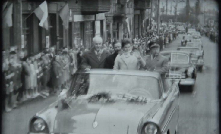 Tłumy na ulicach. Radziecka gwiazda w Bielsku-Białej - film
