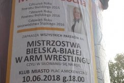 Radna zaprasza na zawody w siłowaniu na rękę. Nagroda 500 zł