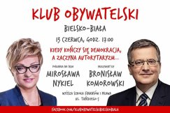 Prezydent Komorowski w Bielsku-Białej. Rozmowa o demokracji i dyktaturze