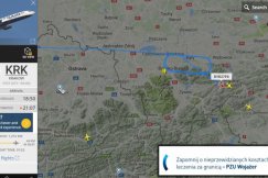 Samoloty pasażerskie krążące w okolicach Bielska-Białej