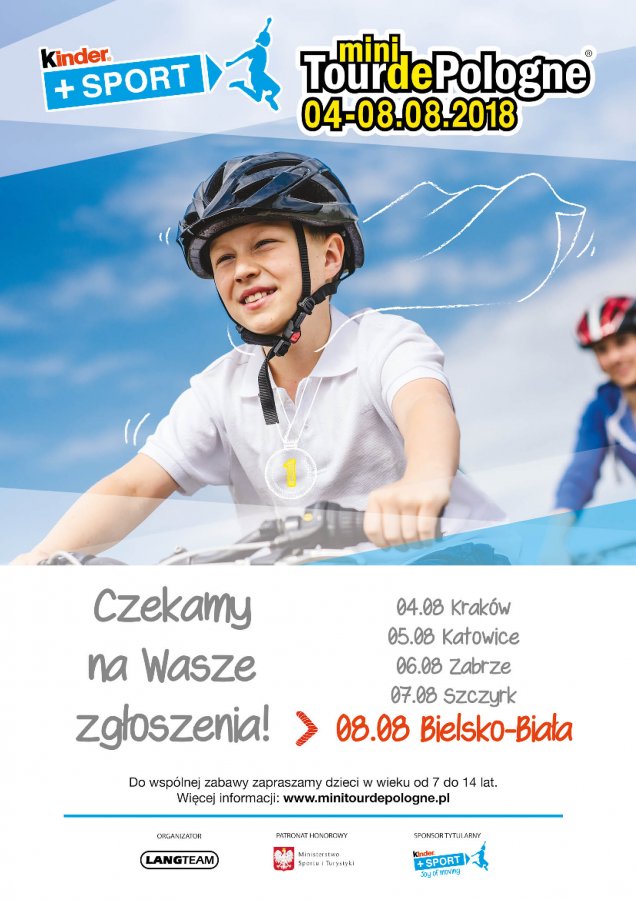 Dzieci w Tour de Pologne. Parada na ulicach Bielska-Białej