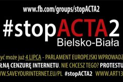 Protest na placu Chrobrego. „Sprawa jest poważniejsza niż ACTA”