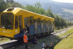 Pilne! Ewakuacja kolejki na górze Żar. Potrzebna była pomoc strażaków
