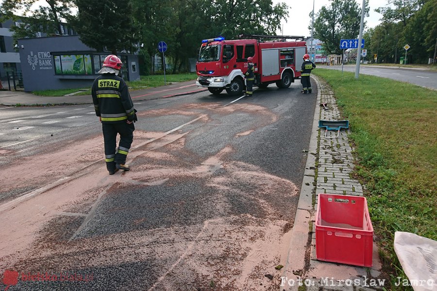 Skosił znaki drogowe i uciekł. Zostawił tablicę rejestracyjną - foto