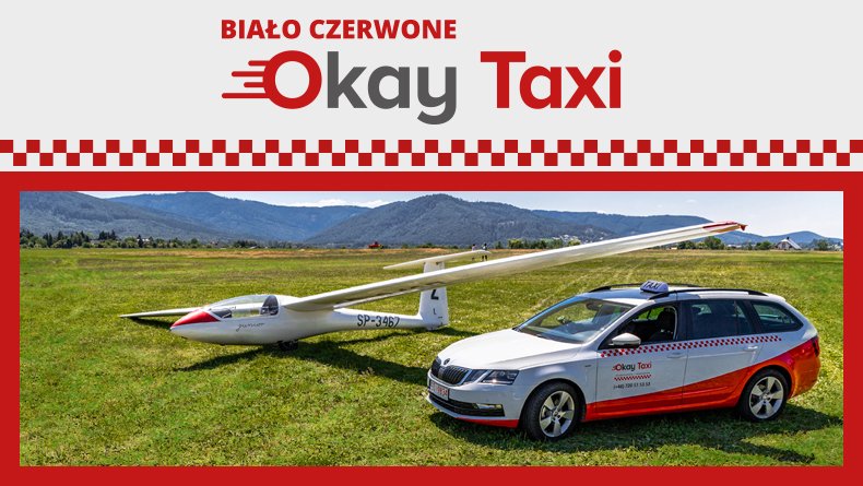 Biało-czerwone Okay Taxi na bielskich drogach