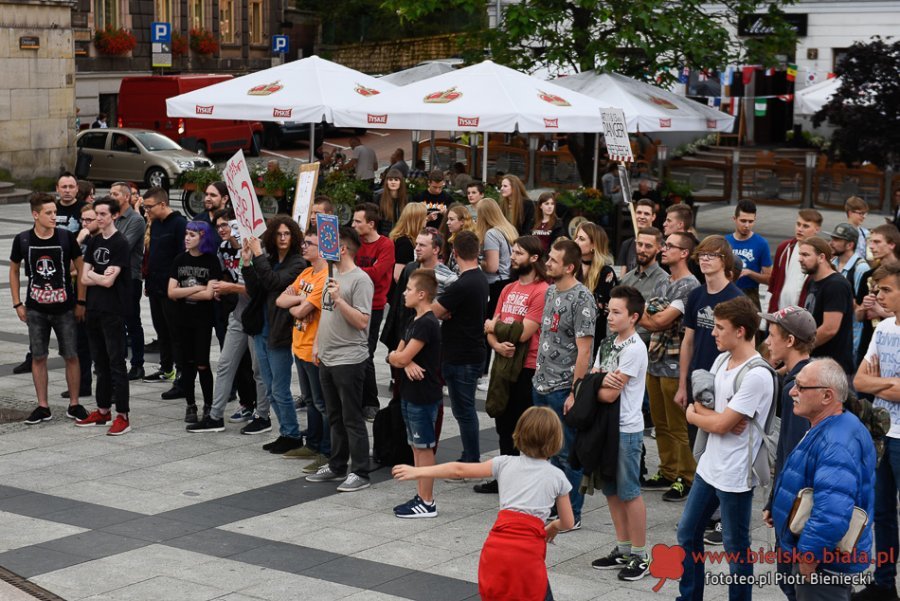 Drugi protest w obronie wolności internetu w Bielsku-Białej