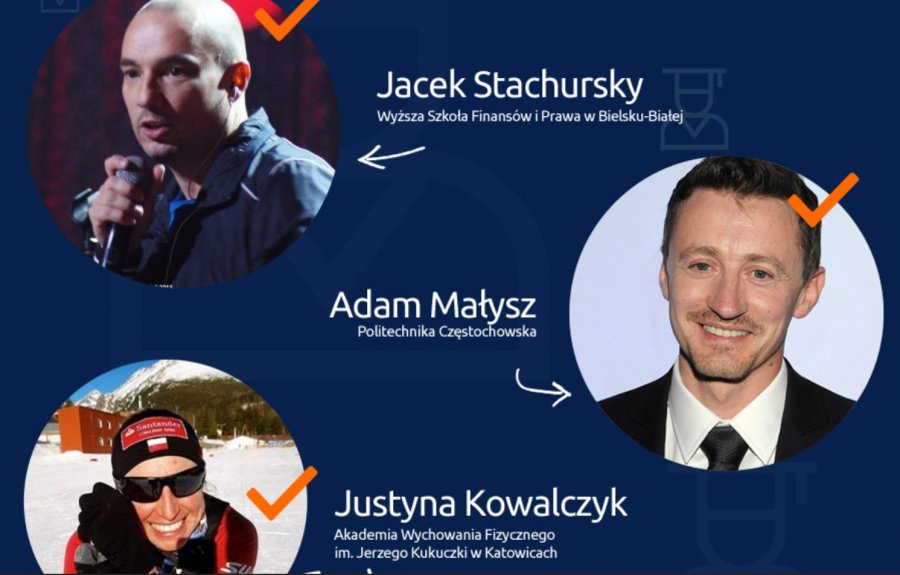 Justyna Kowalczyk, Jacek Stachursky, Adam Małysz - zdumiewające kariery absolwentów