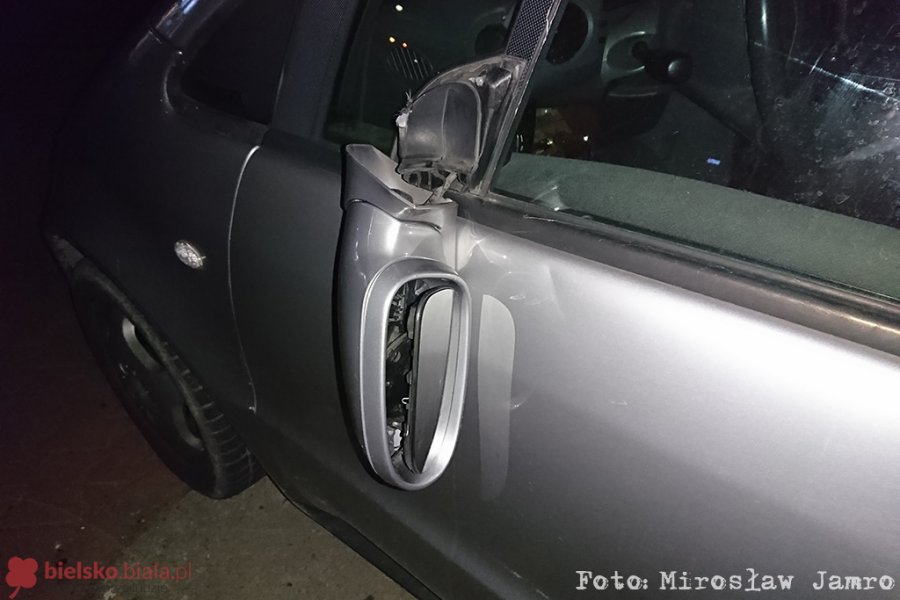 Potrącenie na Strumieńskiej. Pijany wtargnął przed auto - foto