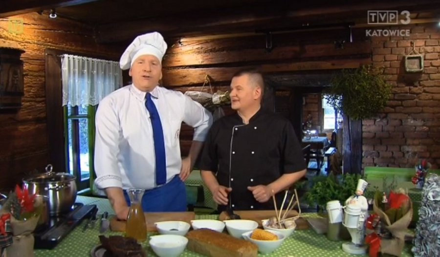 Rączka gotował w znanej bielskiej karczmie. Ogień na talerzu!