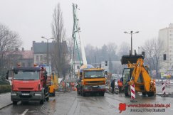 Remont Krakowskiej: nocą nie budują, bo boją się protestów mieszkańców