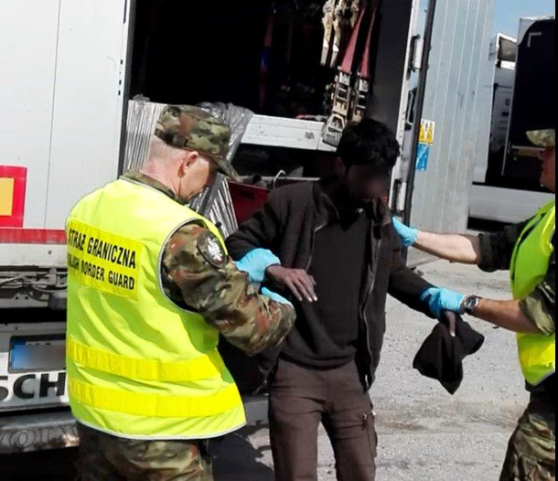 Nielegalni imigranci w ciężarówce z rudą cynku - foto