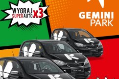 Trzy samochody do wygrania w wielkiej loterii Gemini Park!