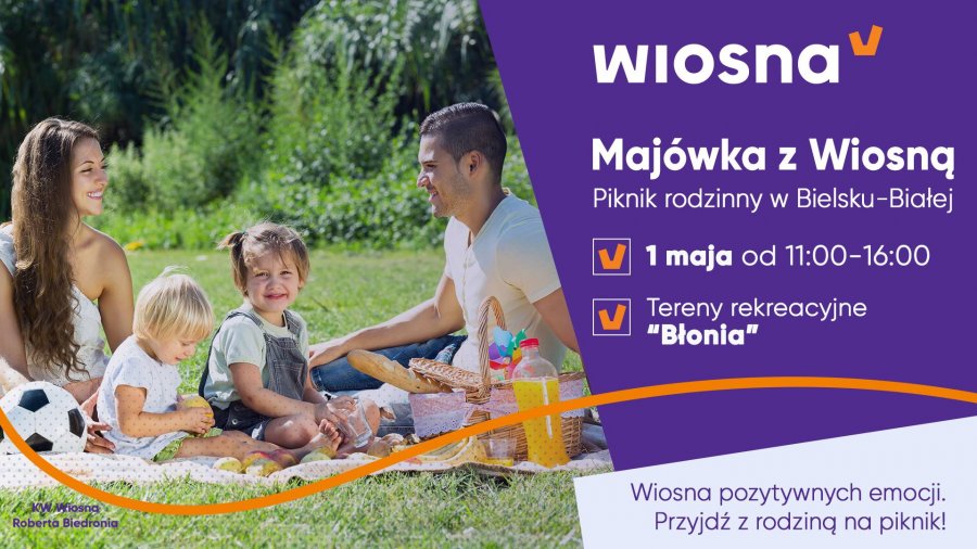 Majówka z Wiosną w Bielsku-Białej. Rodzinny piknik na Błoniach