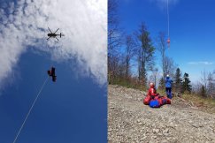 Wypadek w kompleksie Enduro Trails. Ewakuacja śmigłowcem - foto