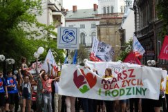 Radosny marsz ulicami Bielska-Białej. Manifestacja z udziałem kilkuset osób - foto